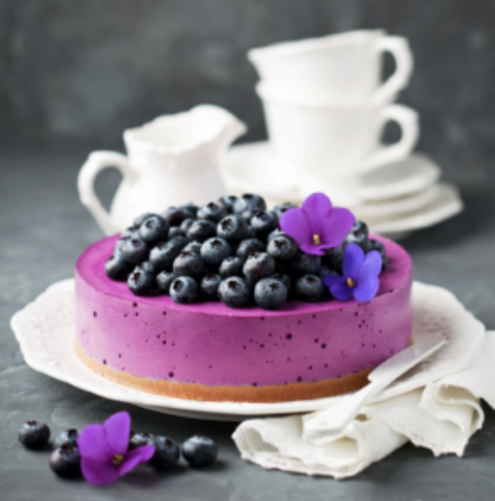 VEGAN: No-Bake Blueberry Cheesecake